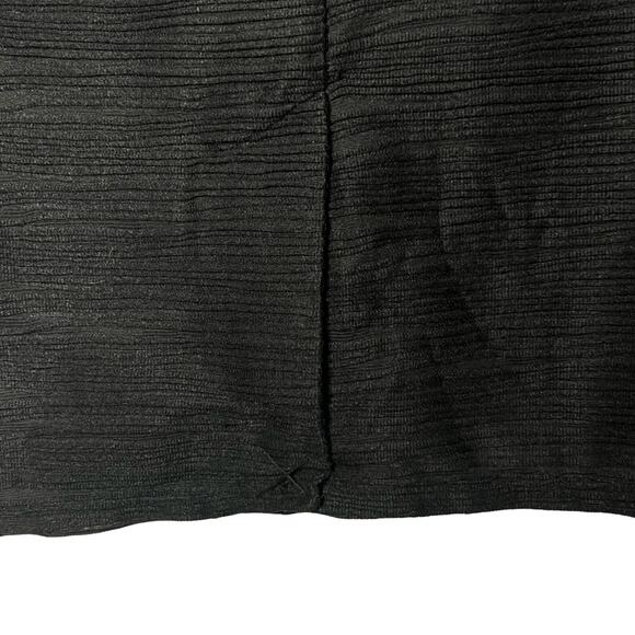 LIZ CLAIBORNE Pencil Skirt Elastic Waist Knee Length Textured Black Womens M NWT - Picture 3 of 7